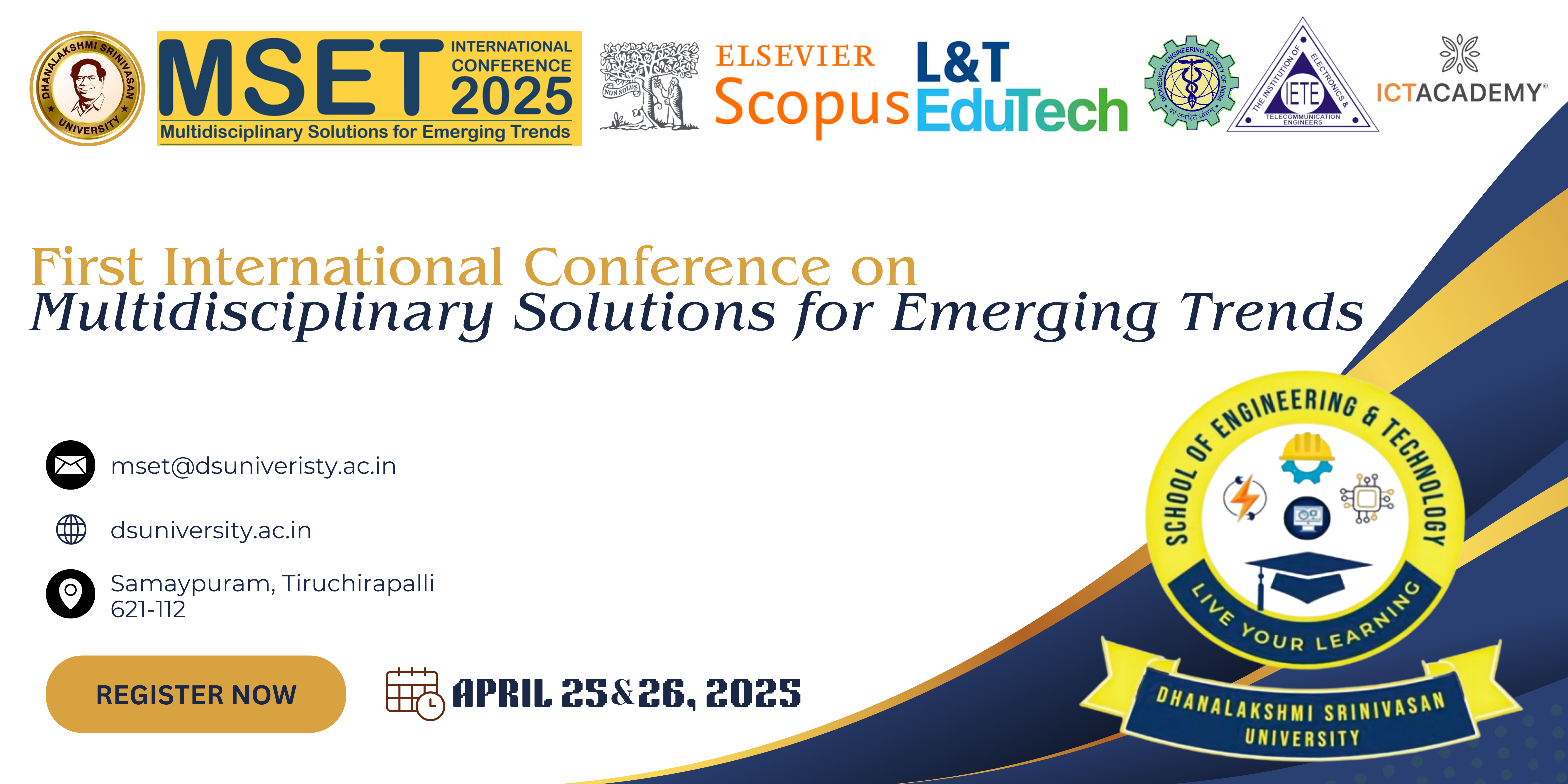 MSET 2025 Conference Banner